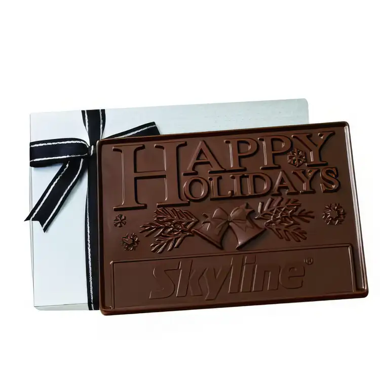 Tablette de présentation personnalisée en chocolat de 2 lb #2
