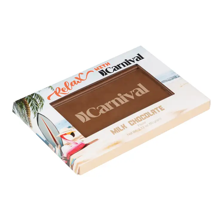 Rectangle Etched Milk Chocolate Bar- Window Box #2